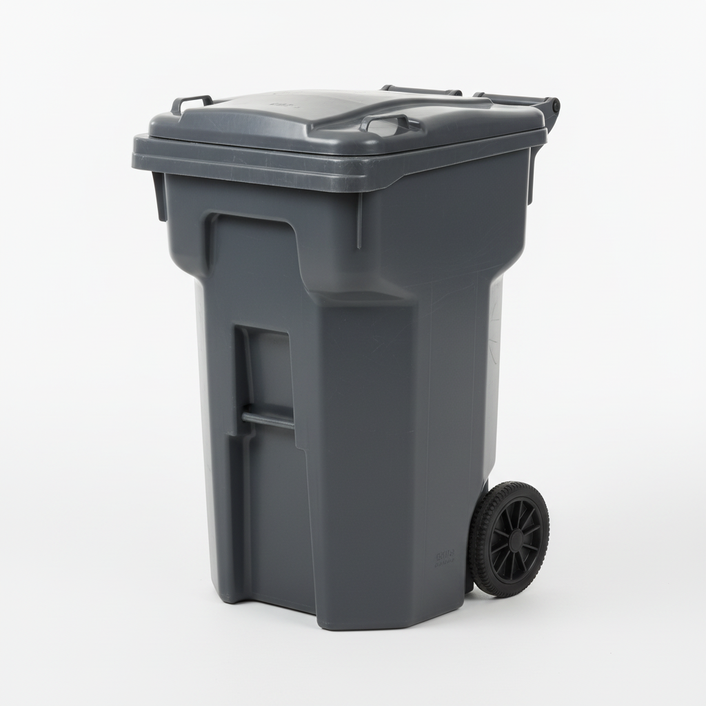 64-Gallon Wheeled Trash Can